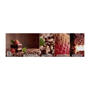 Campione di Fotomurale Premium Sand - La vita è dolce - Torta, Cucina, Gastronomia - 100x30 cm