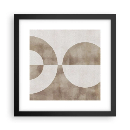 Poster in cornice nera - Analogie e differenze - 30x30 cm