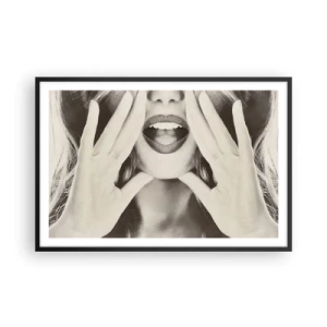 Poster in cornice nera - Arrivo! - 91x61 cm