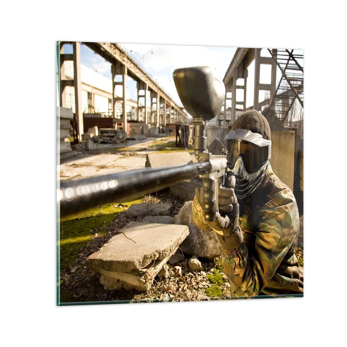 Quadro su vetro - Anche tu puoi essere un eroe - 70x70 cm