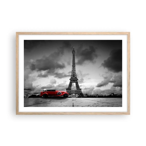 Poster in cornice rovere chiaro - Non molto tempo fa a Parigi - 70x50 cm