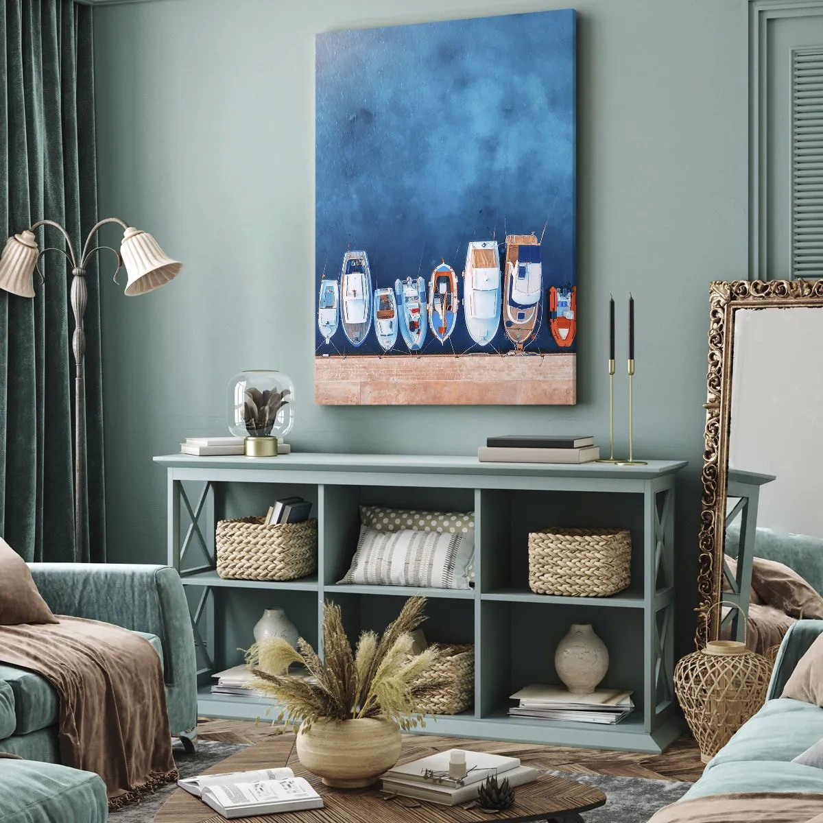 Quadro su tela - Stampe su Tela - In una fila - 55x100 cm