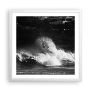 Poster in cornice bianca - Sfida accettata! - 50x50 cm