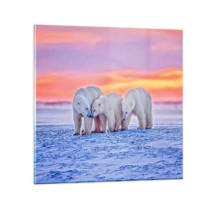 Quadro su vetro - Basta il calore della famiglia - 30x30 cm