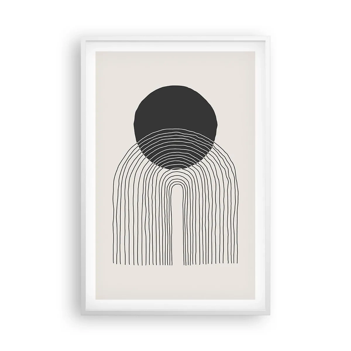 Poster in cornice bianca - Tremore e fiducia - 61x91 cm