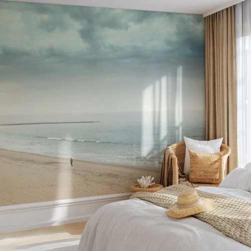 Fotomurali Premium Canvas - Cercando la pace - Mare, Spiaggia, Camminare - 150x105 cm
