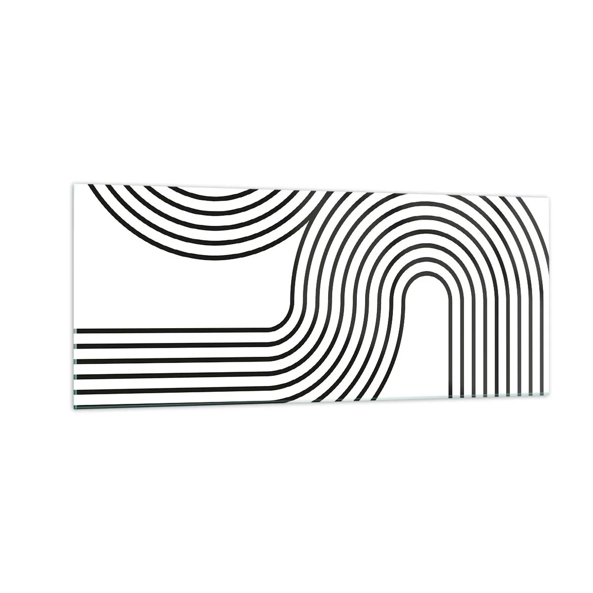 Quadro su vetro - In curva - 100x40 cm