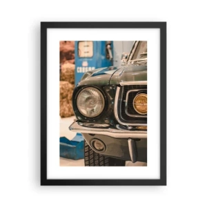 Poster in cornice nera - Incontro con la leggenda - 30x40 cm