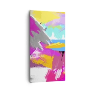 Quadro su tela - Stampe su Tela - Pennellata dopo pennellata - 55x100 cm