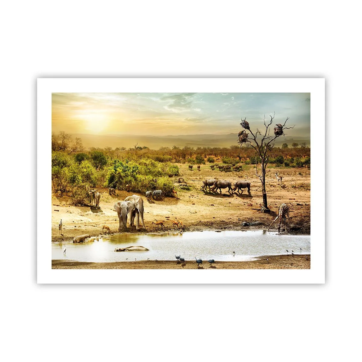 Poster - "Un fiume usciva da Eden…" - 70x50 cm