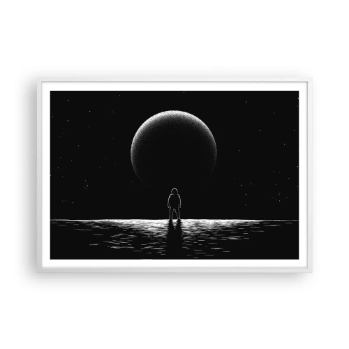 Poster in cornice bianca - Faccia a faccia - 100x70 cm