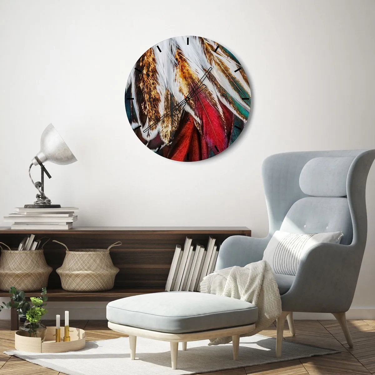 Orologio da parete - Orologio in Vetro - I misteri del volo - 40x40 cm