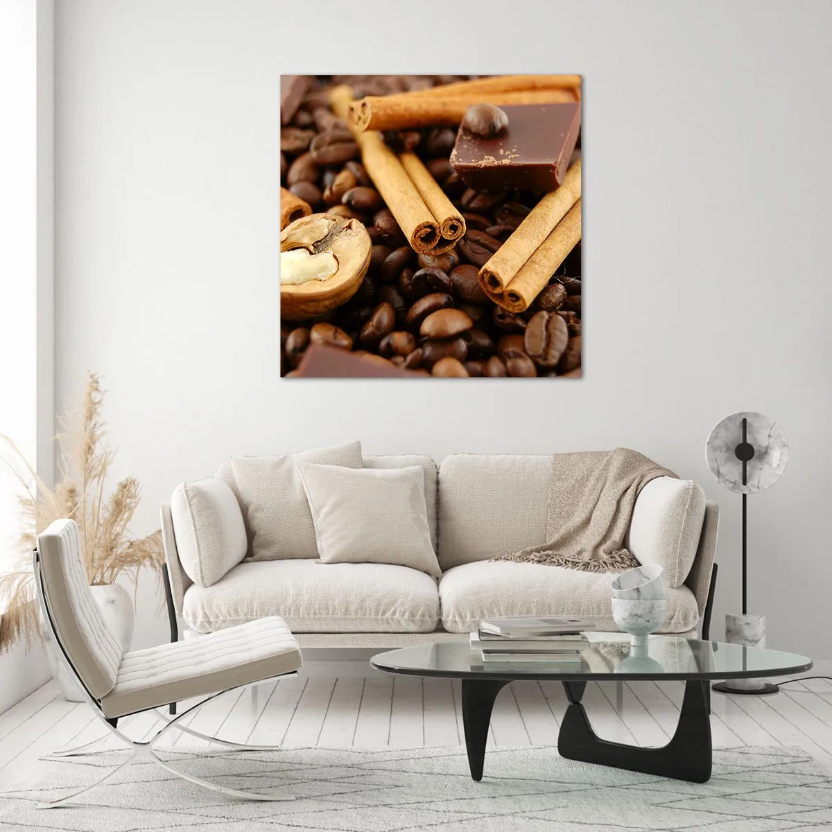 Quadro su vetro - Concerto di sapori - 50x50 cm