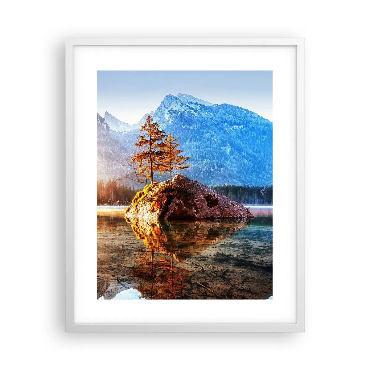 Poster in cornice bianca - La natura in una nuova luce - 40x50 cm