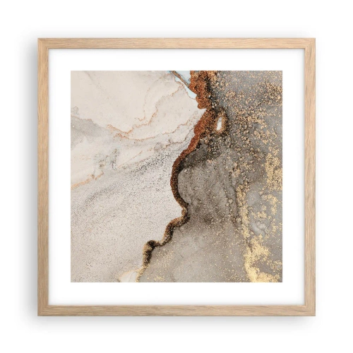 Poster in cornice rovere chiaro - Ai confini del colore - 40x40 cm