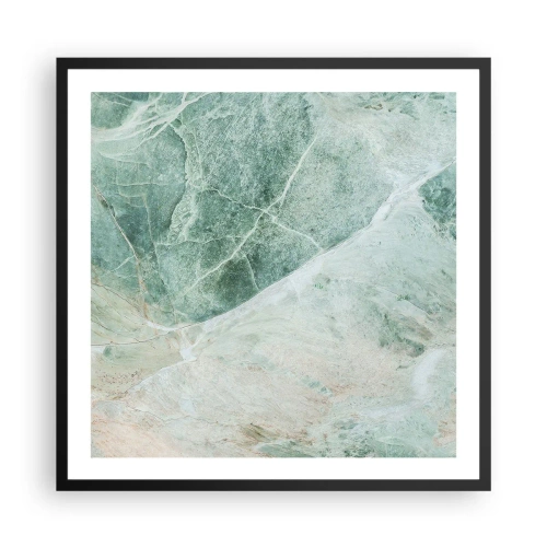 Poster in cornice nera - Il freddo nobile della pietra - 60x60 cm