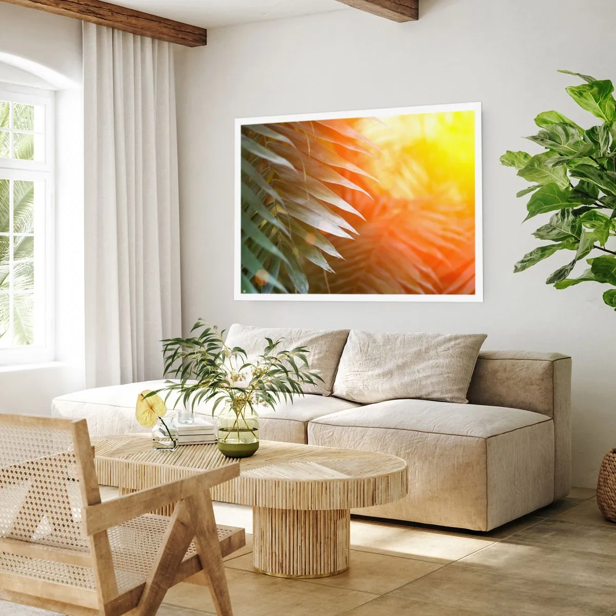 Poster - L'alba nella giungla - 70x50 cm