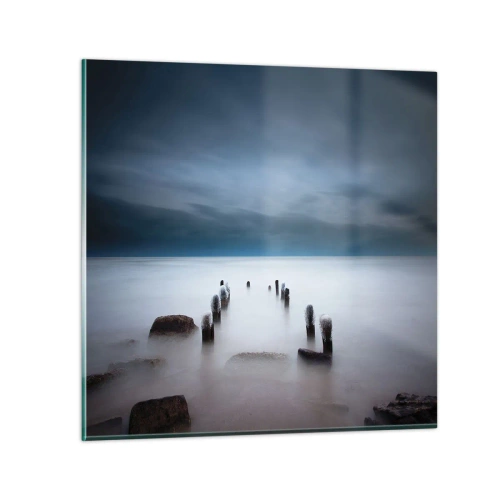 Quadro su vetro - Lago pensieroso - 30x30 cm