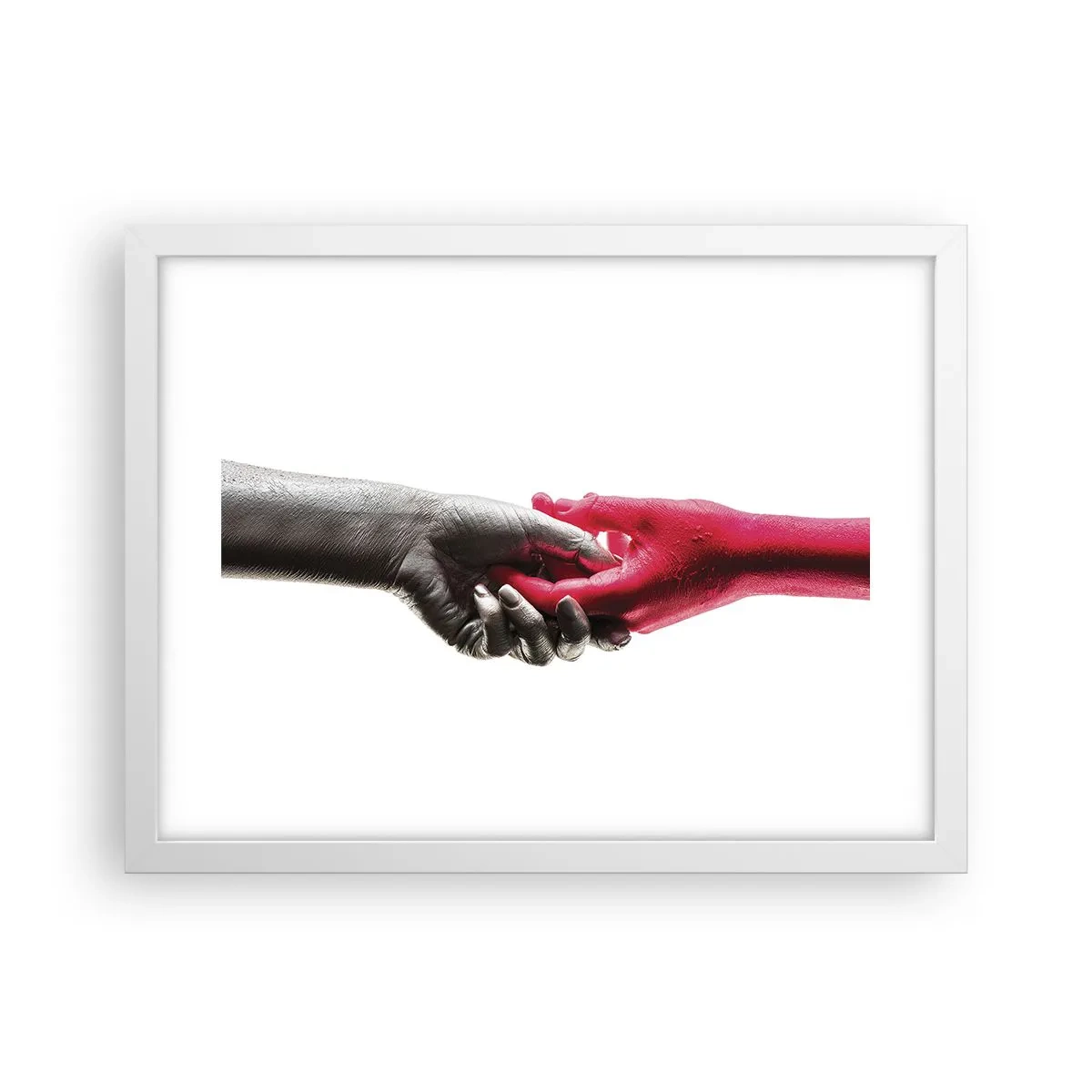 Poster in cornice bianca - Insieme, sebbene diversi - 40x30 cm