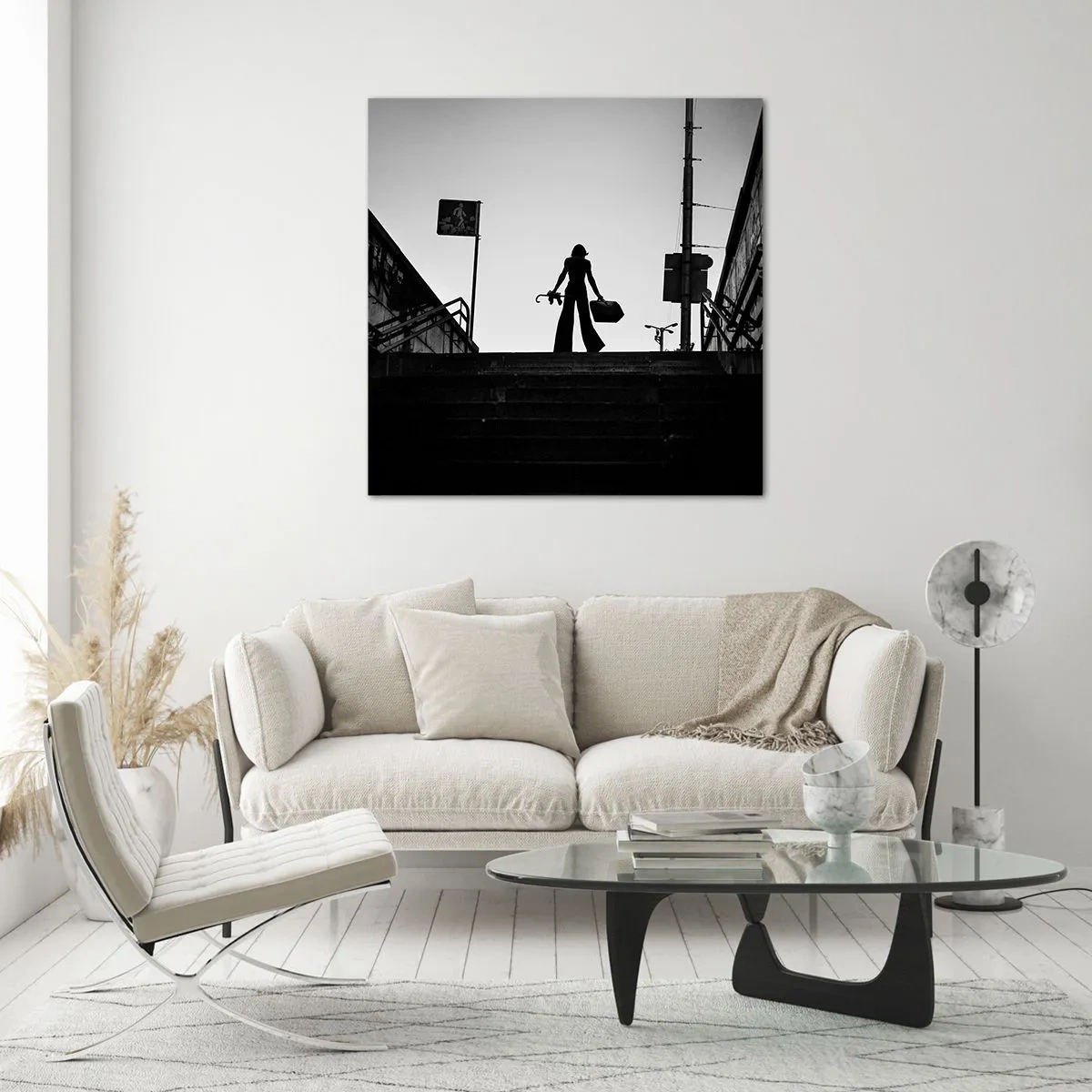 Quadro su vetro - Gita cittadina - 70x70 cm