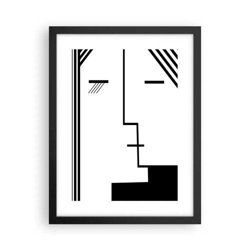 Poster in cornice nera - Semplicemente un bacio - 30x40 cm