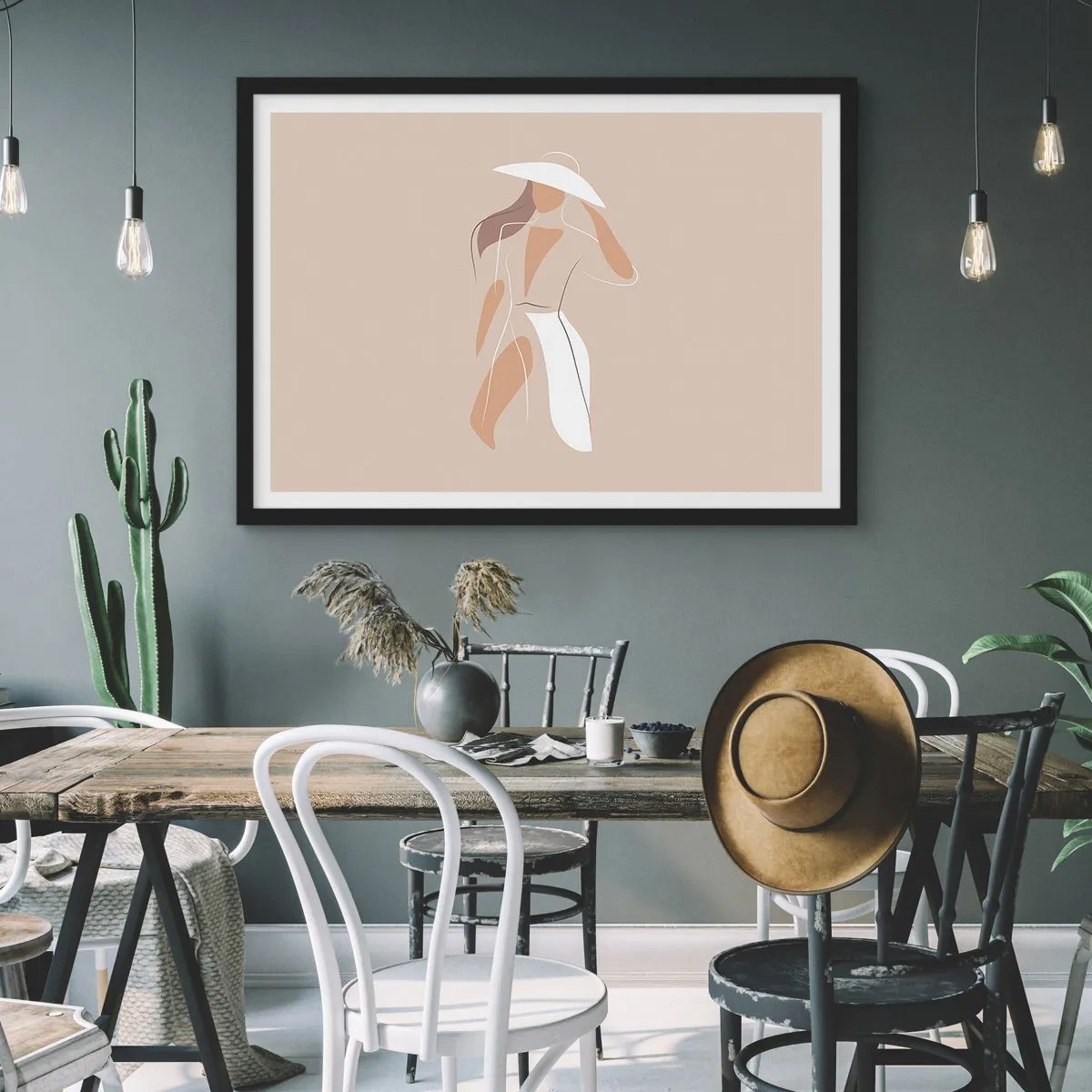 Poster in cornice nera - La moda è un gioco - 40x30 cm