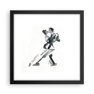 Poster in cornice nera - In un unico ritmo - 30x30 cm