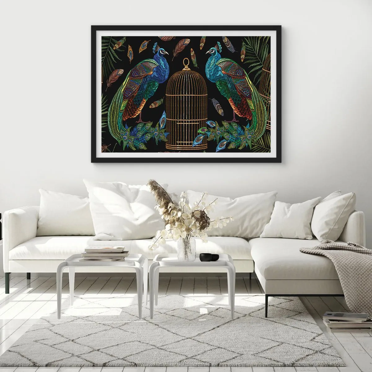 Poster in cornice nera - Con gli abiti reali - 50x40 cm