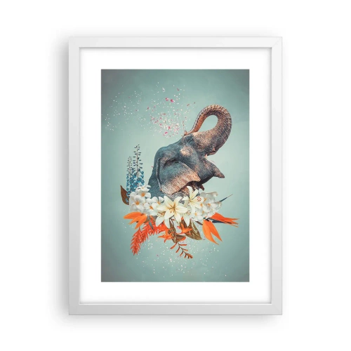 Poster in cornice bianca - Barrito di gioia - 30x40 cm