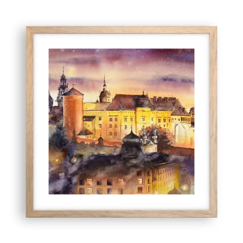 Poster in cornice rovere chiaro - Storia e fiaba - 40x40 cm