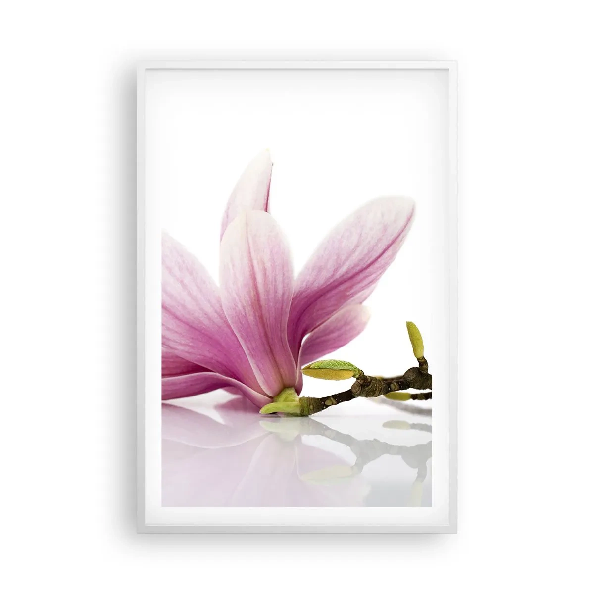 Poster in cornice bianca - Delicati come un soffio di primavera - 61x91 cm