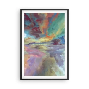 Poster in cornice nera - Due cieli - 61x91 cm
