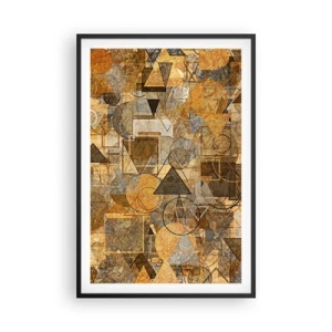 Poster in cornice nera - Il mondo compreso nella forma - 61x91 cm