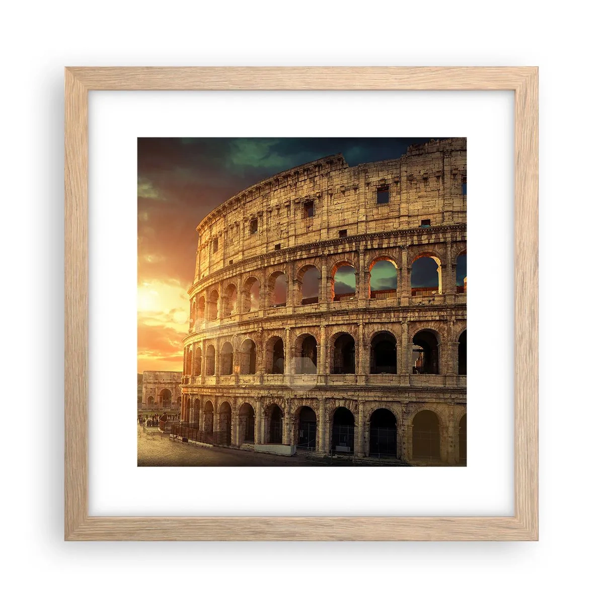 Poster in cornice rovere chiaro - Impressione colossale - 30x30 cm