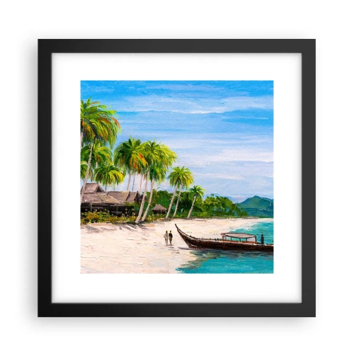 Poster in cornice nera - Sogno esotico - 30x30 cm