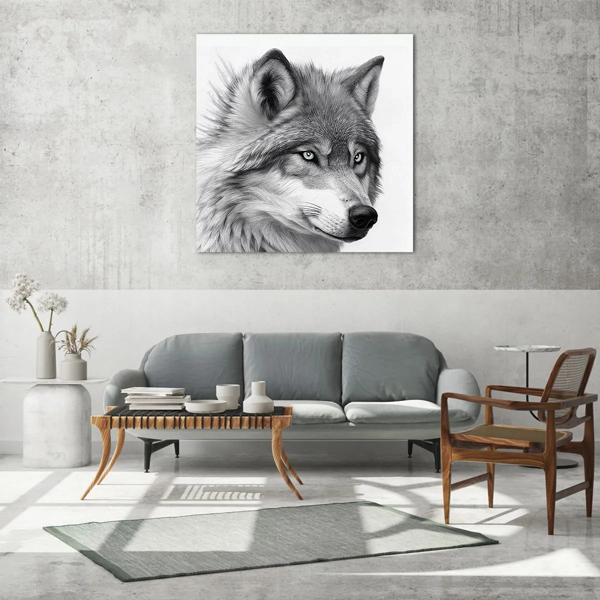 Quadro su vetro - Alfa, senza dubbio - 60x60 cm