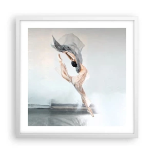 Poster in cornice bianca - Nell'estasi della danza - 50x50 cm