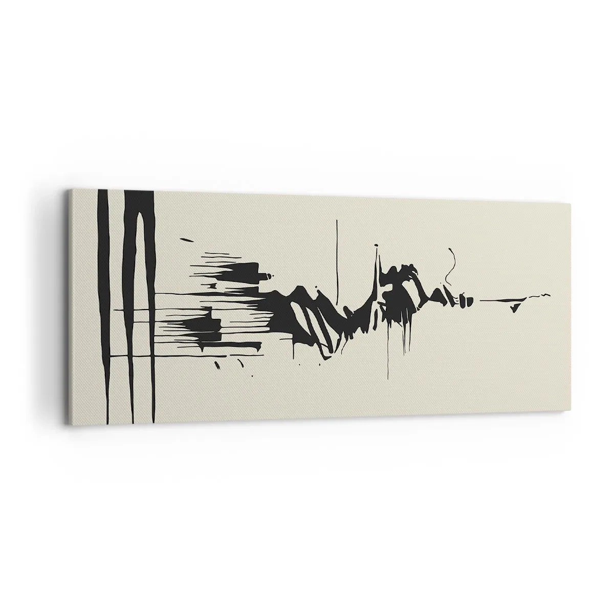 Quadro su tela - Stampe su Tela - Astrazione frettolosa - 100x40 cm