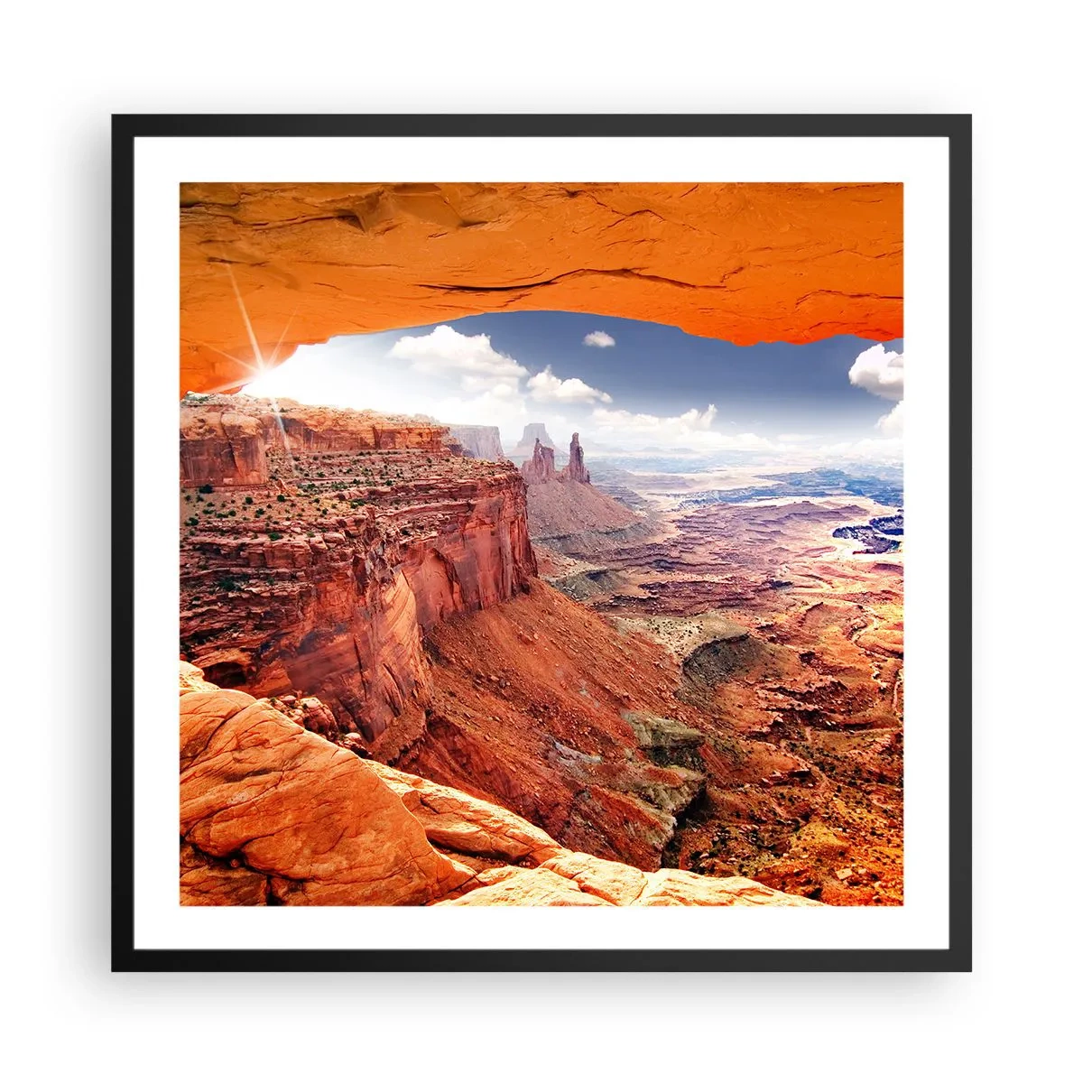 Poster in cornice nera - Scolpiti dalla natura - 60x60 cm