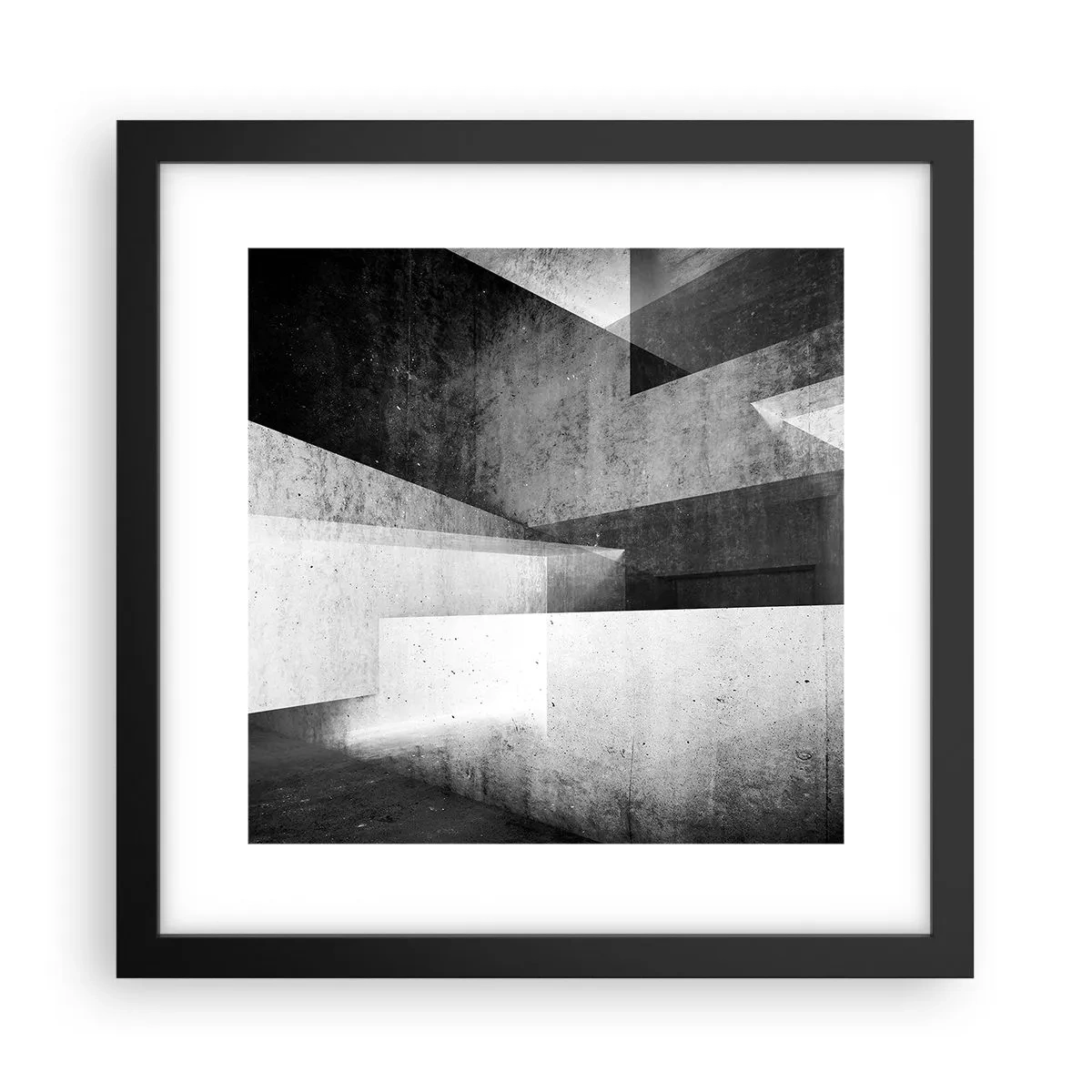 Poster in cornice nera - La struttura dello spazio - 30x30 cm