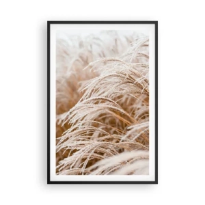 Poster in cornice nera - Inchino al sole d'autunno - 61x91 cm