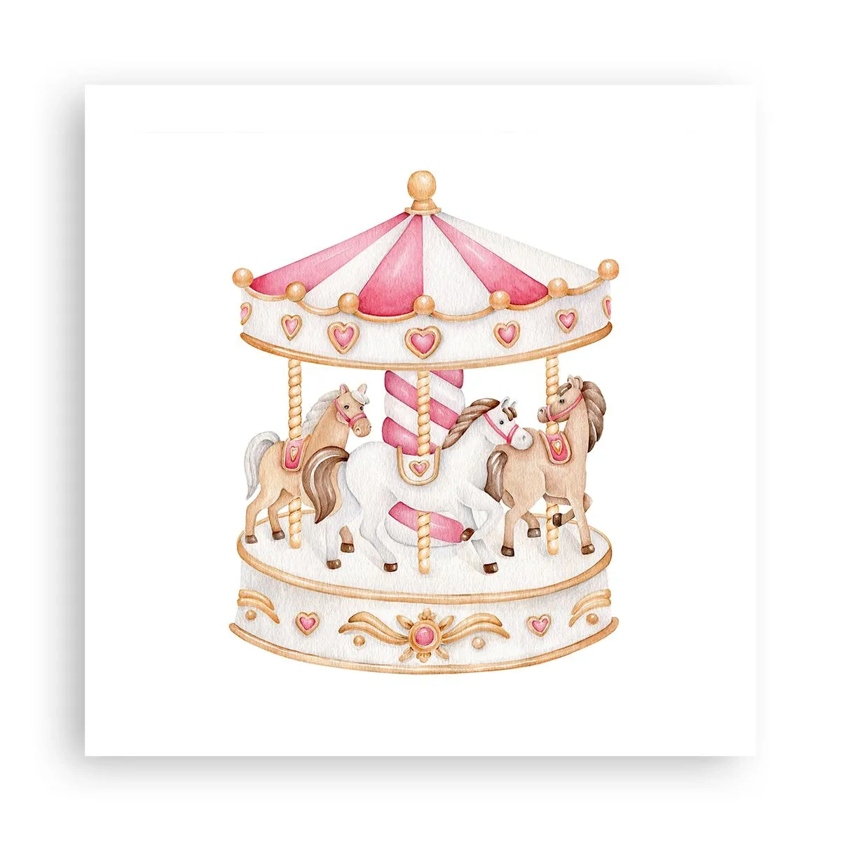 Poster - Il dolce mondo dell'infanzia - 50x50 cm