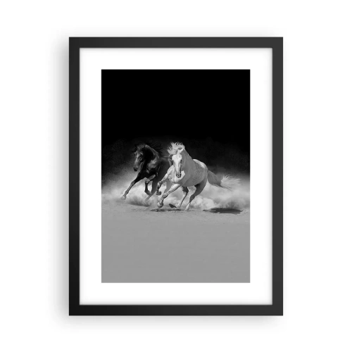 Poster in cornice nera - Il galoppo della libertà - 30x40 cm