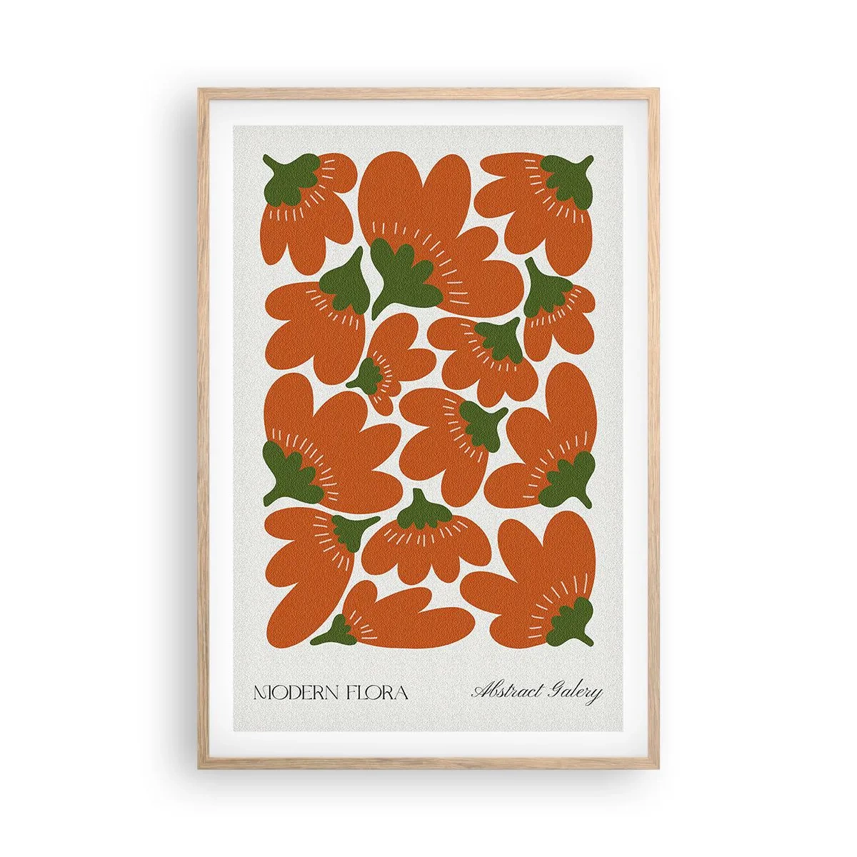 Poster in cornice rovere chiaro - Dalla vita dei fiori - 61x91 cm