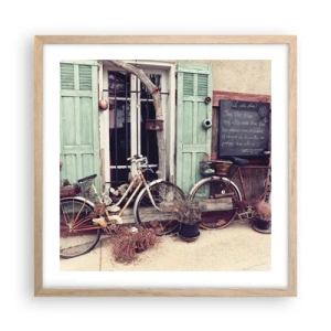 Poster in cornice rovere chiaro - Evviva la provincia - 50x50 cm