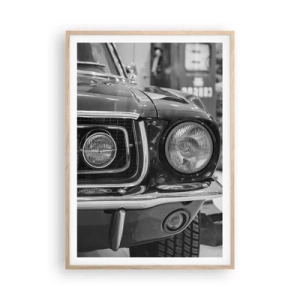 Poster in cornice rovere chiaro - A rotta di collo - 70x100 cm