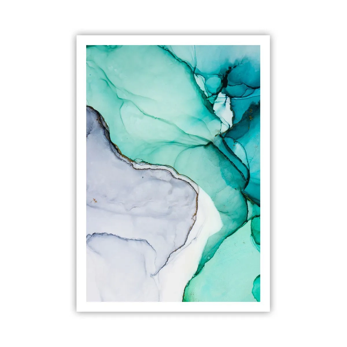 Poster - Studio in turchese - 70x100 cm