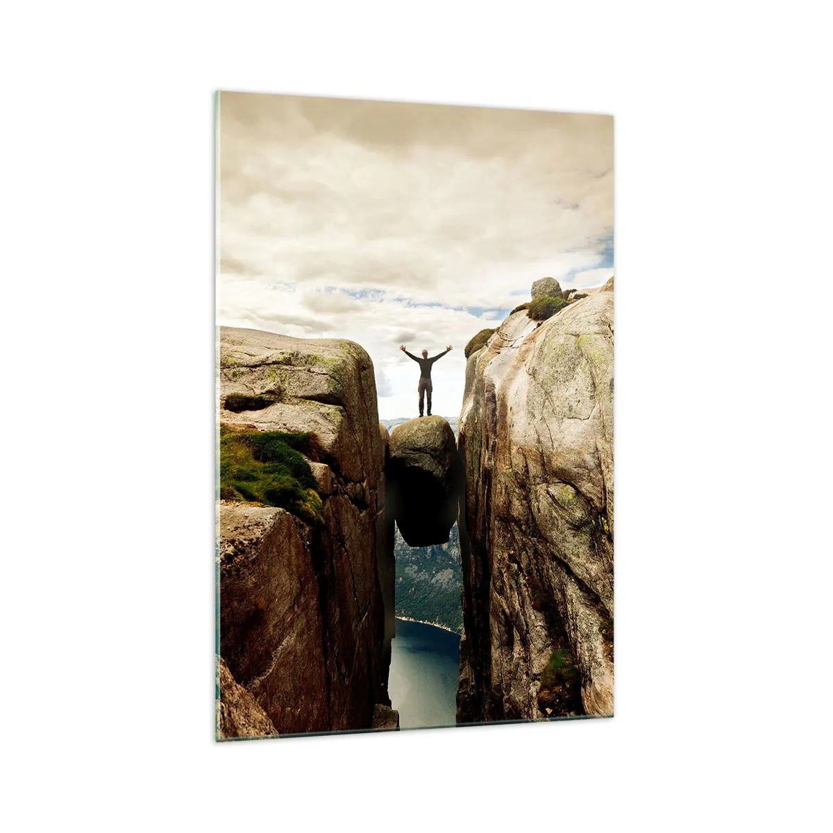 Quadro su vetro - Come ti senti? - 70x100 cm