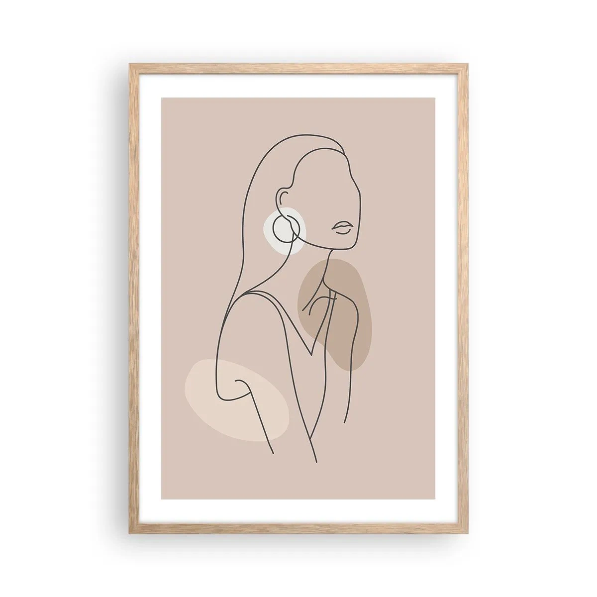 Poster in cornice rovere chiaro - Icona di giovinezza - 50x70 cm