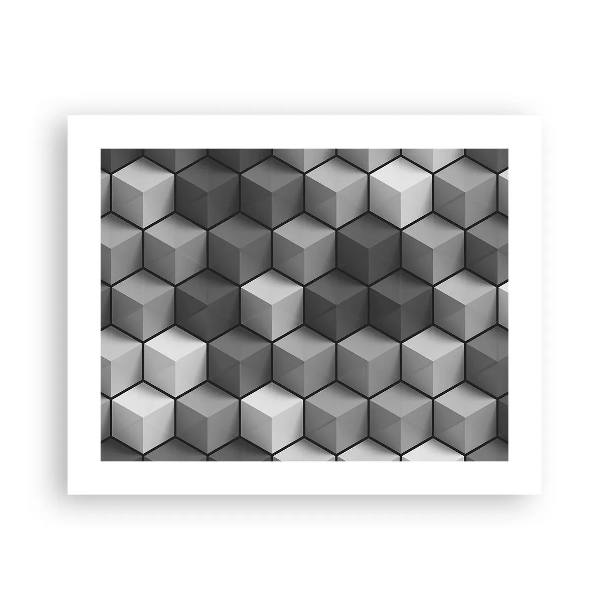 Poster - Puzzle cubista - 50x40 cm